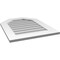 Ekena Millwork Octagonal Top Surface Mount PVC Gable Vent w/ 3-1/2"W x 1"P Standard Frame, 22"W x 28"H GVPOT22X2801SN - alternate 4